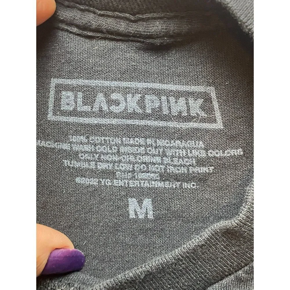 Blackpink Shirt Adult Medium‎ Black Born Pink Official World Tour K-Pop Mens - Picture 4 of 8